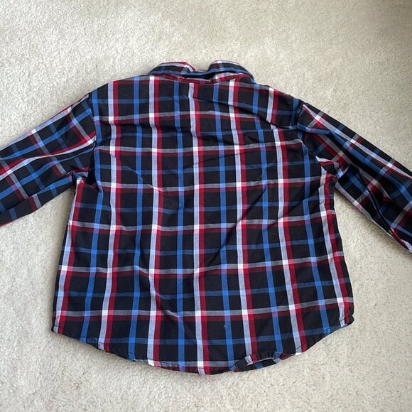 Izod Christmas Reindeer Snowflake Outfit Sweater Vest Shirt Pants Size 24 months - Picture 8 of 16